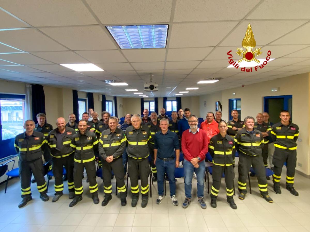 Il Direttore Regionale dei Vigili del Fuoco del Piemonte saluta il Comando di&nbsp;Biella