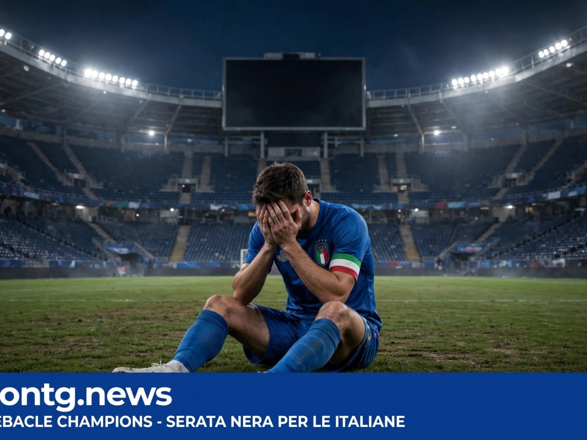 DEBACLE TOTALE ITALIANO IN CHAMPIONS League Di Luca Dal Bon – redazione /pillole&nbsp;sportive