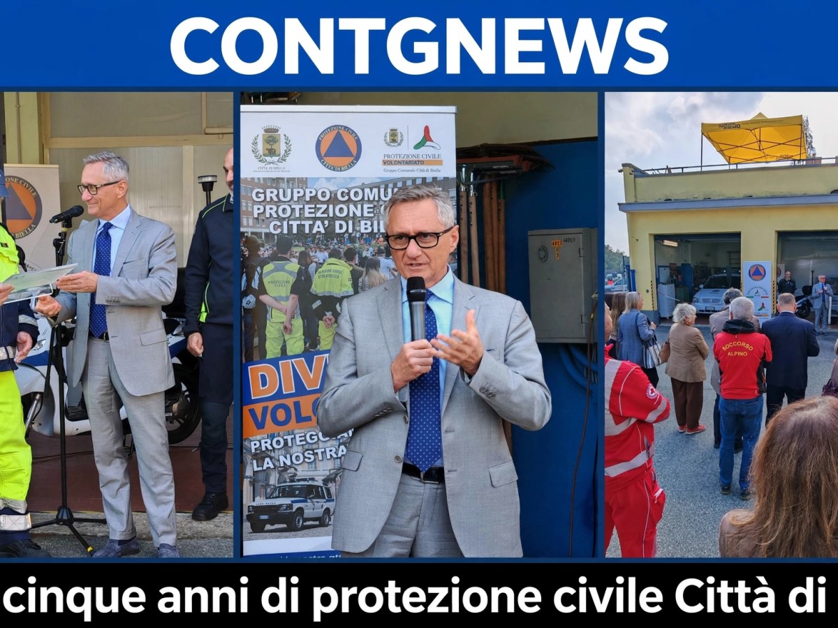 La Città di Biella ha celebrato oggi il 25° anniversario del Gruppo comunale dei volontari di Protezione&nbsp;Civile.